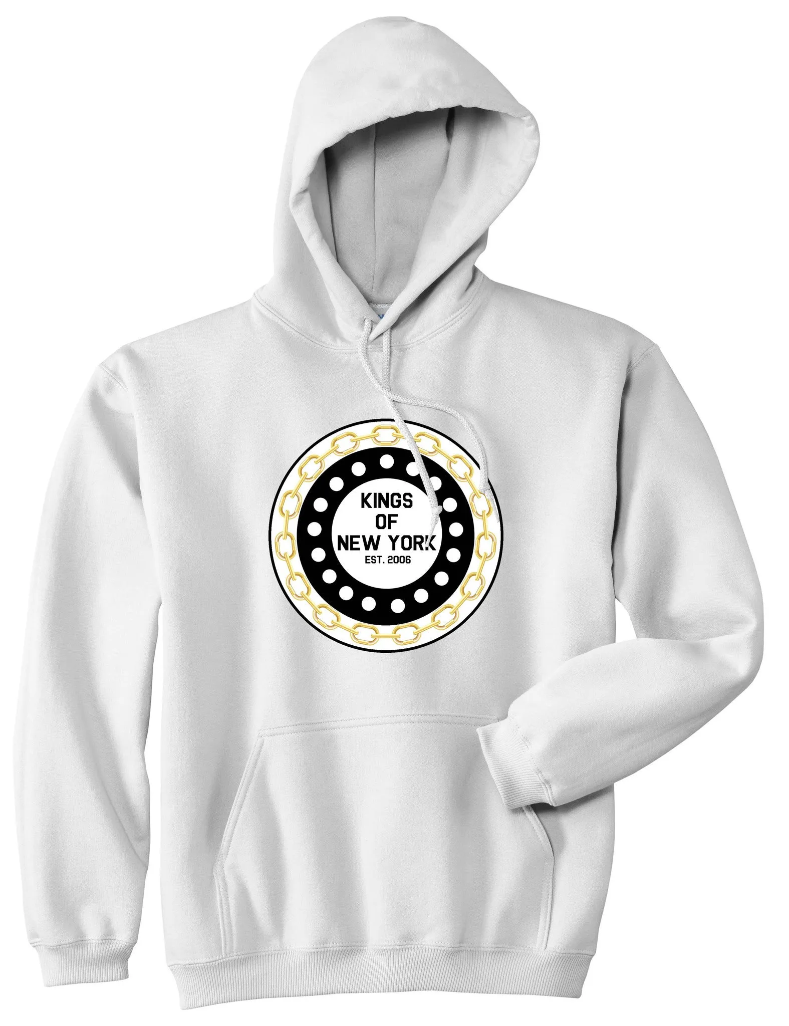 Kings Of NY Chain Logo Boys Kids Pullover Hoodie Hoody