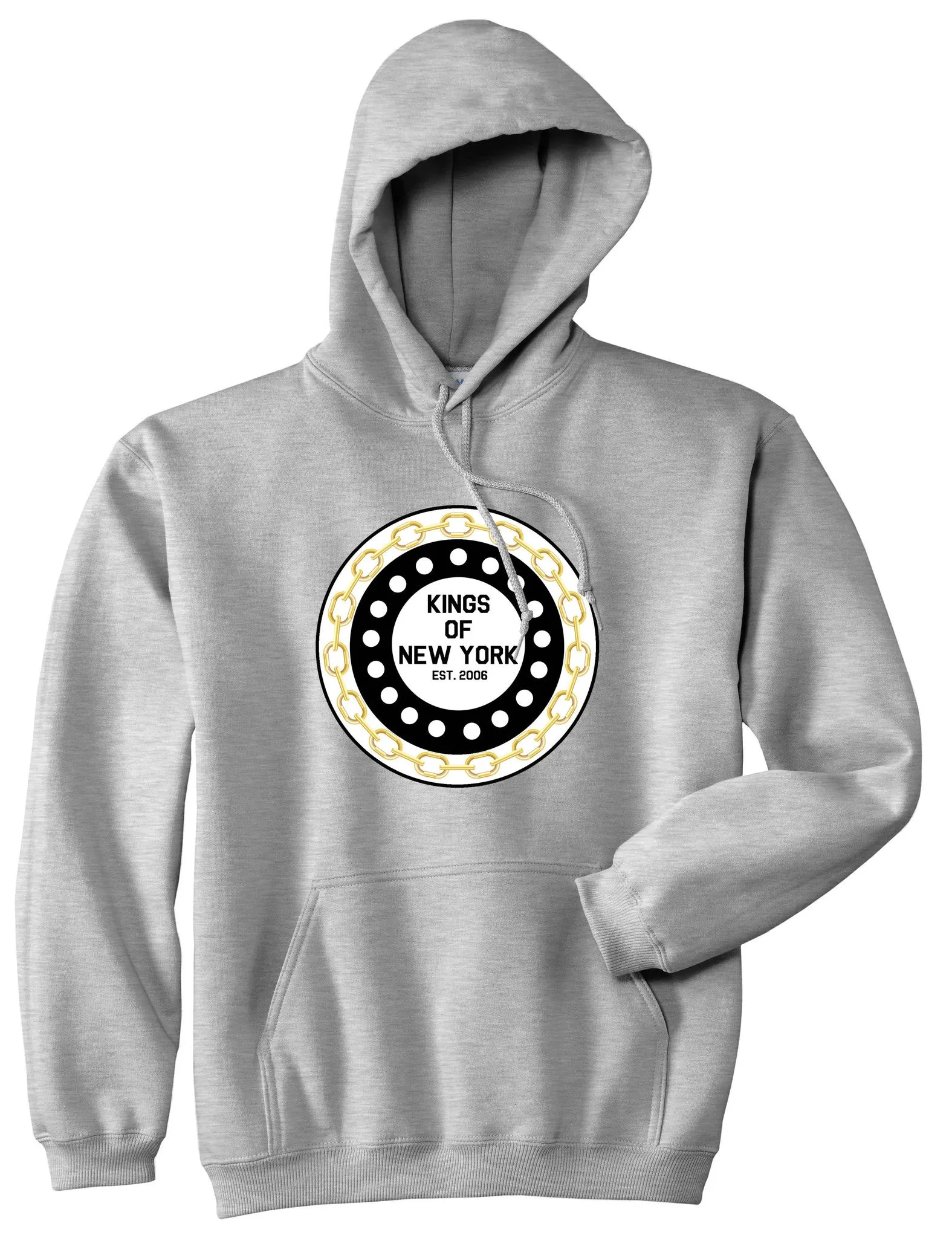 Kings Of NY Chain Logo Boys Kids Pullover Hoodie Hoody