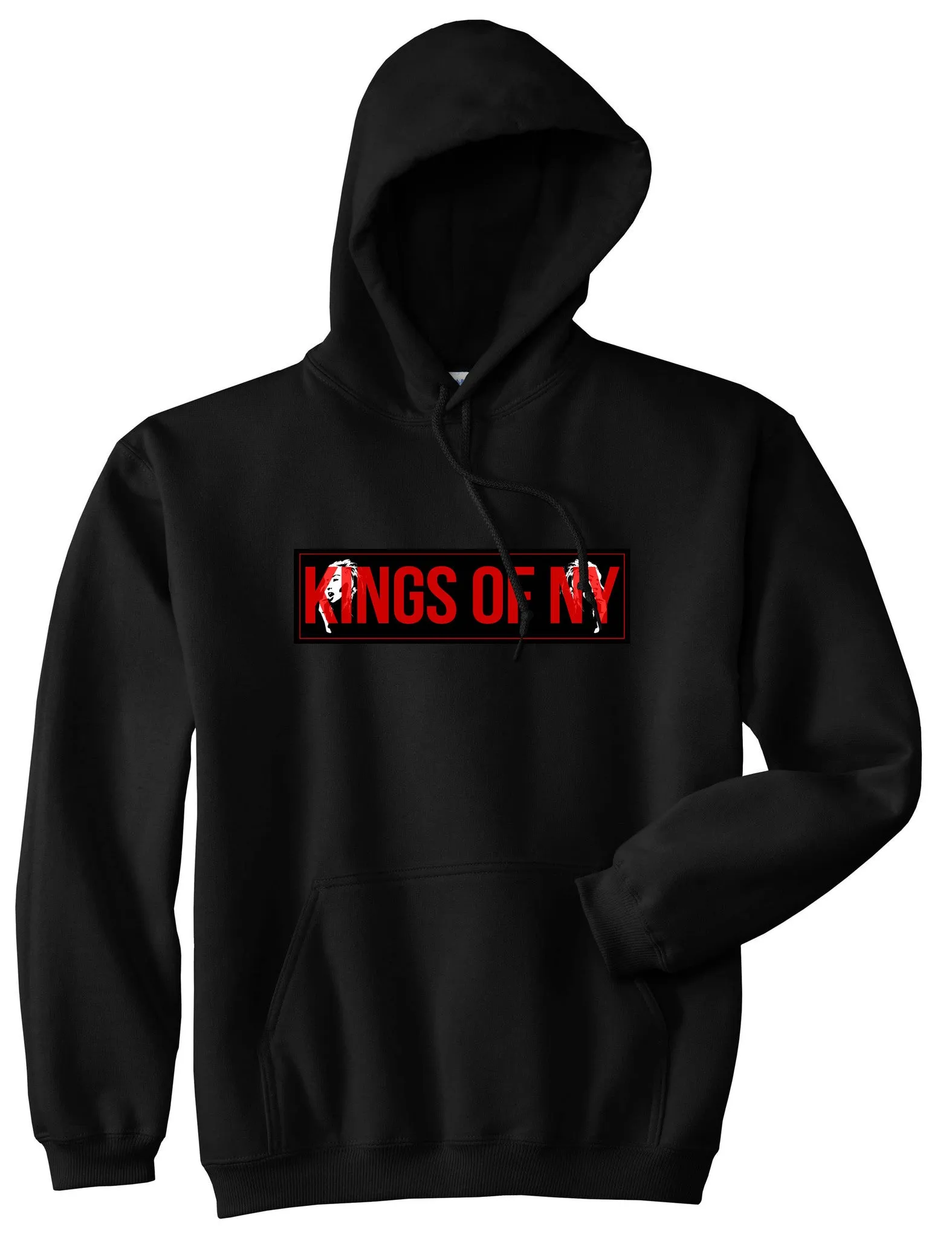 Kings of NY Red Girl Logo Boys Kids Pullover Hoodie Hoody