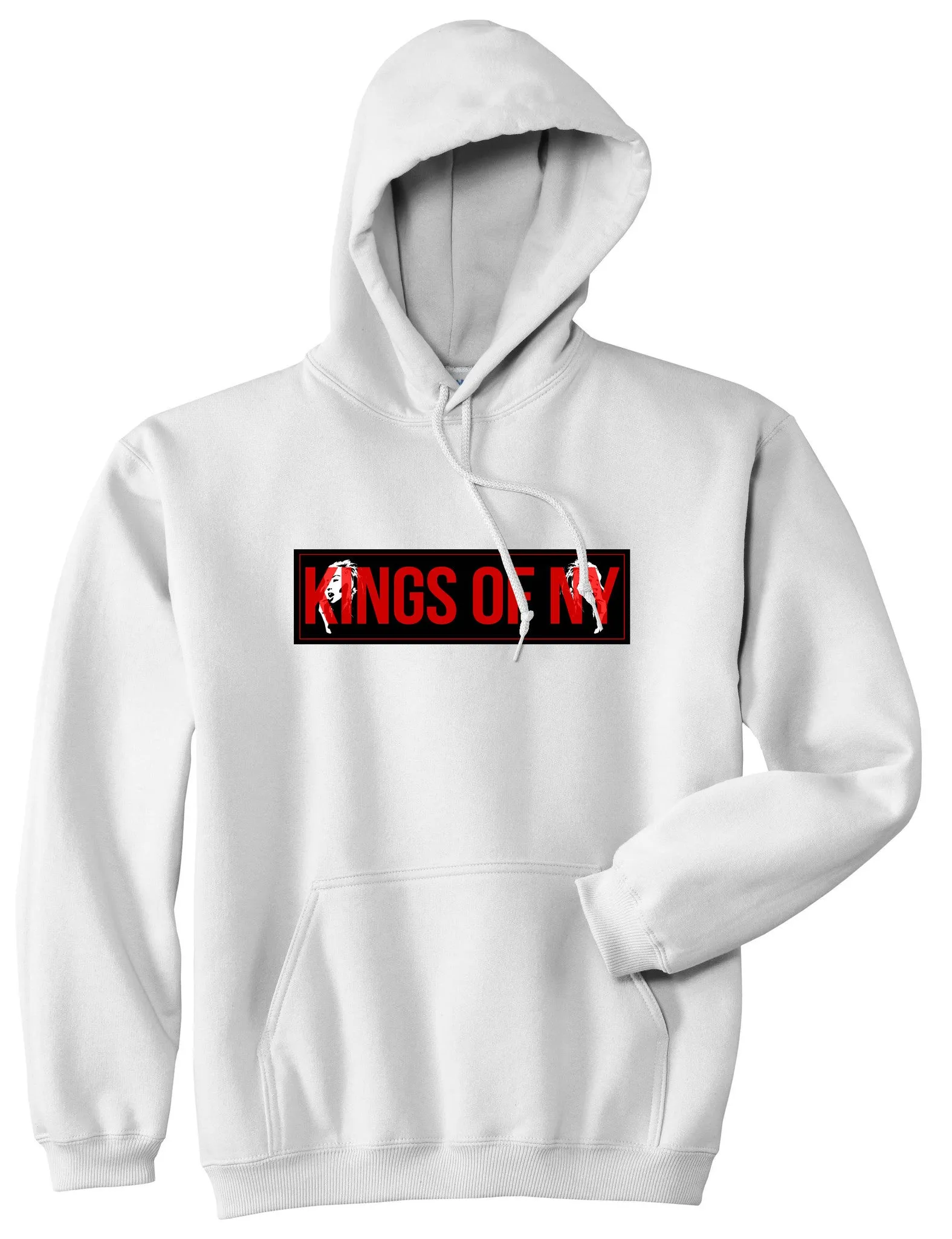 Kings of NY Red Girl Logo Boys Kids Pullover Hoodie Hoody