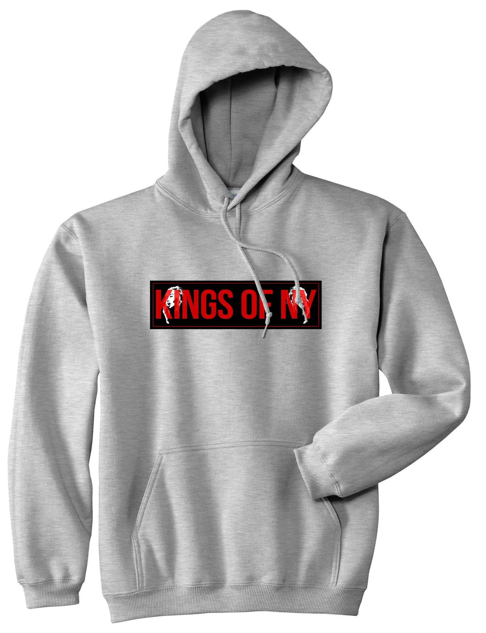 Kings of NY Red Girl Logo Boys Kids Pullover Hoodie Hoody