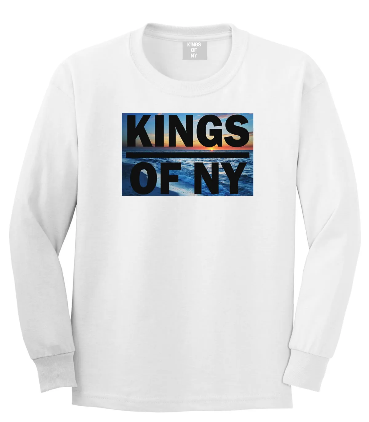 Kings Of NY Sunset Boys Kids Long Sleeve T-Shirt