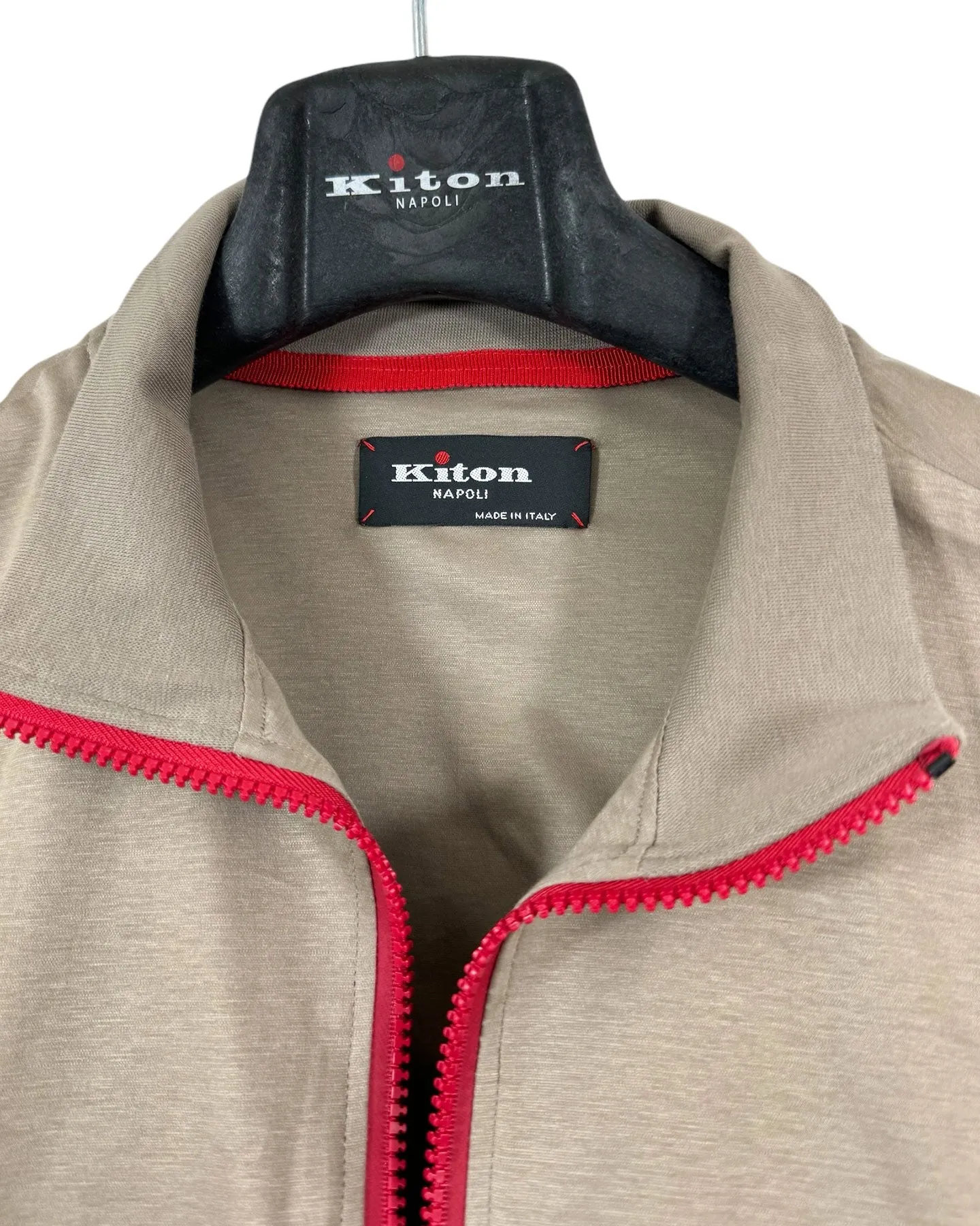 Kiton Jacket Beige Full Zip Activewear EU 56 / XXL FINAL SALE