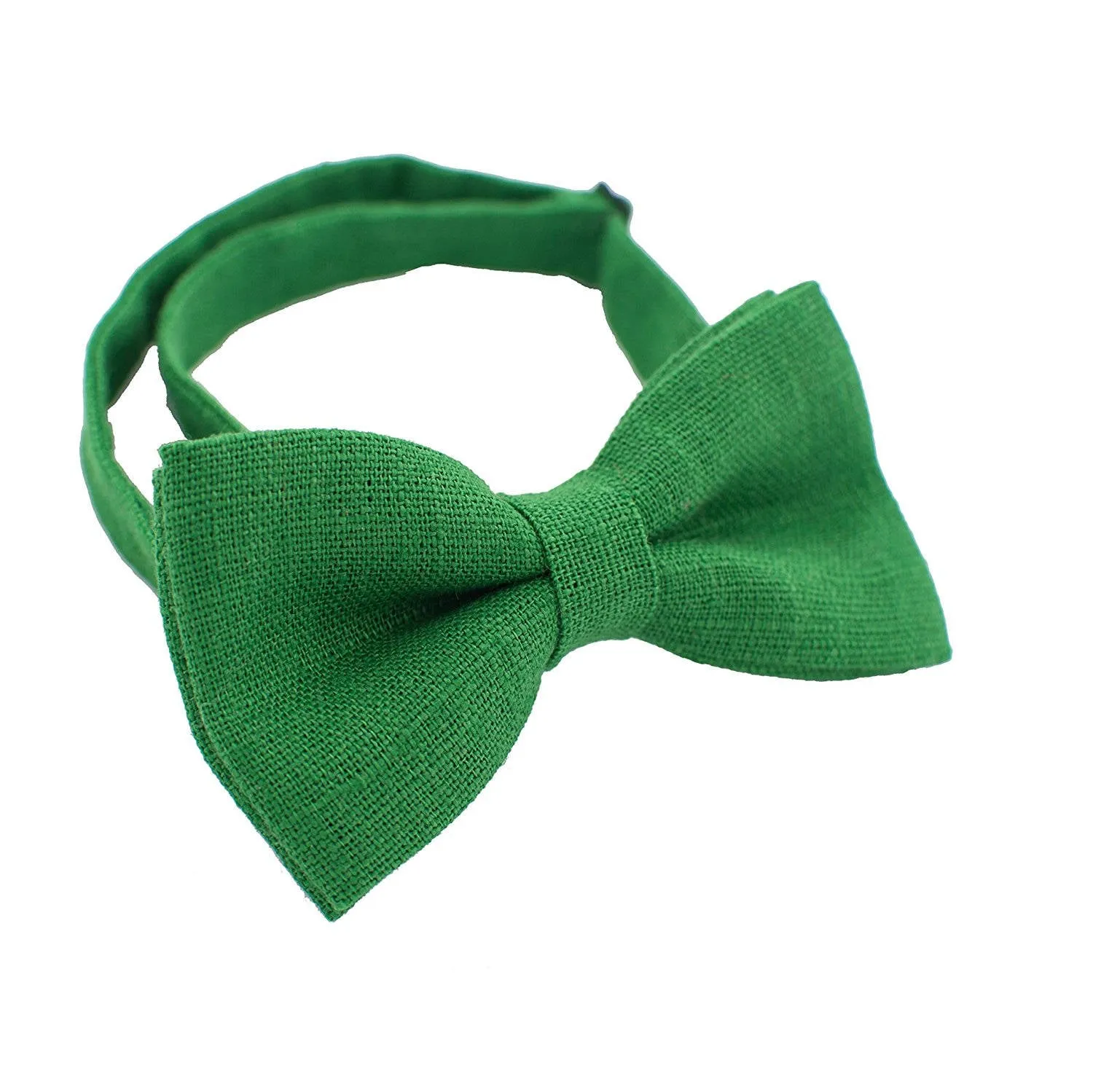 Linen Green Bow Tie