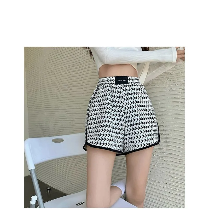 Loose Fit Sports Print Slimming High-Waisted Shorts