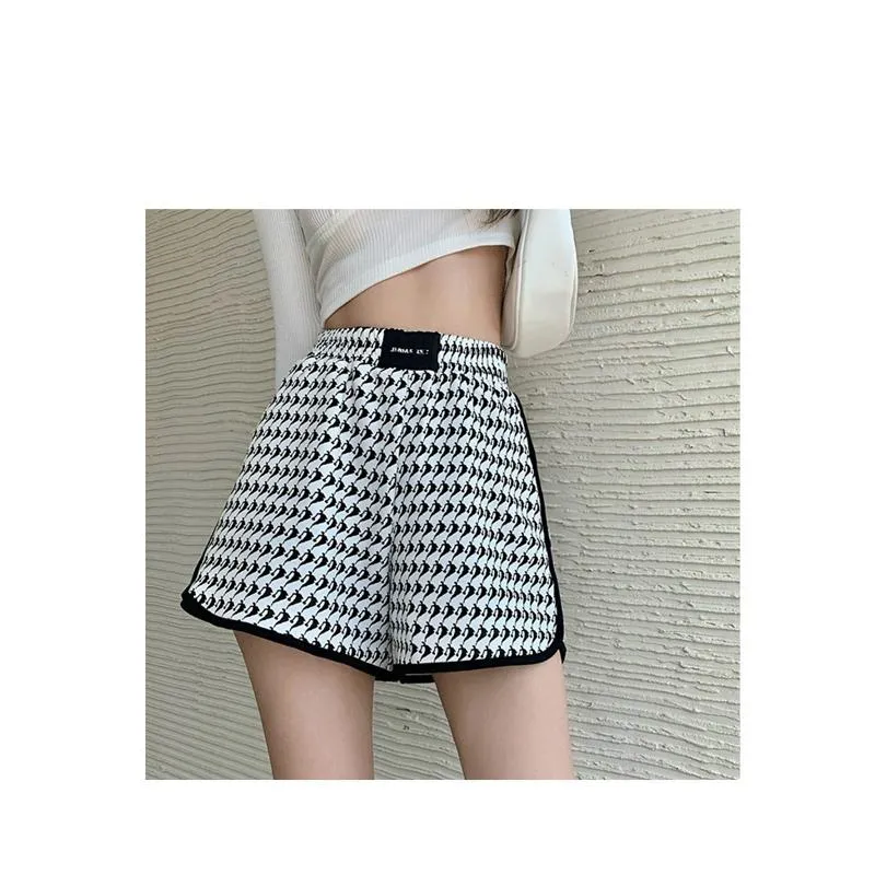 Loose Fit Sports Print Slimming High-Waisted Shorts