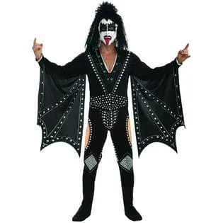 Men's Adult Kiss the Demon 80's Rock Costume