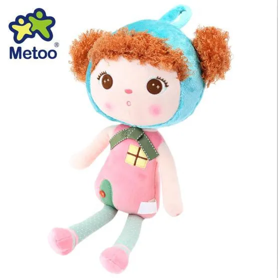 Metoo Doll Plush Cute Stuffed Cartoon Animal Design Babies Plush Toy Doll Baby for Kids Birthday / Christmas Gift Metoo Dolls