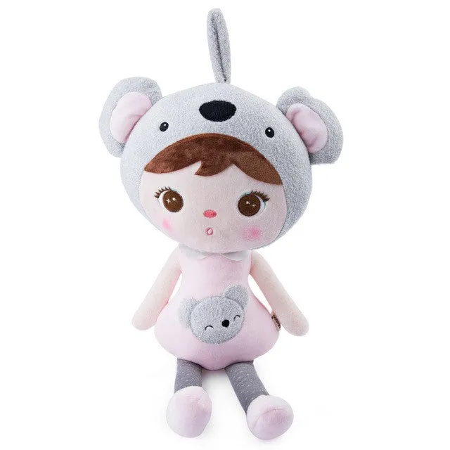 Metoo Doll Plush Cute Stuffed Cartoon Animal Design Babies Plush Toy Doll Baby for Kids Birthday / Christmas Gift Metoo Dolls