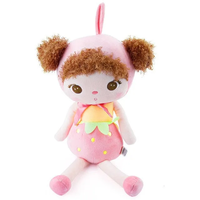 Metoo Doll Plush Cute Stuffed Cartoon Animal Design Babies Plush Toy Doll Baby for Kids Birthday / Christmas Gift Metoo Dolls