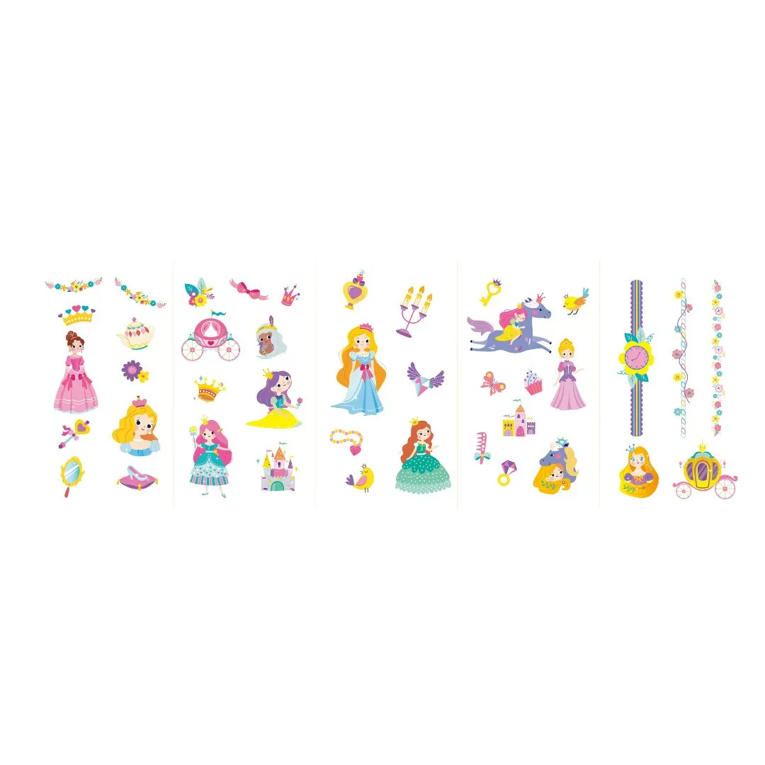 Nail Stickers and Tattoos Box Set - Princess