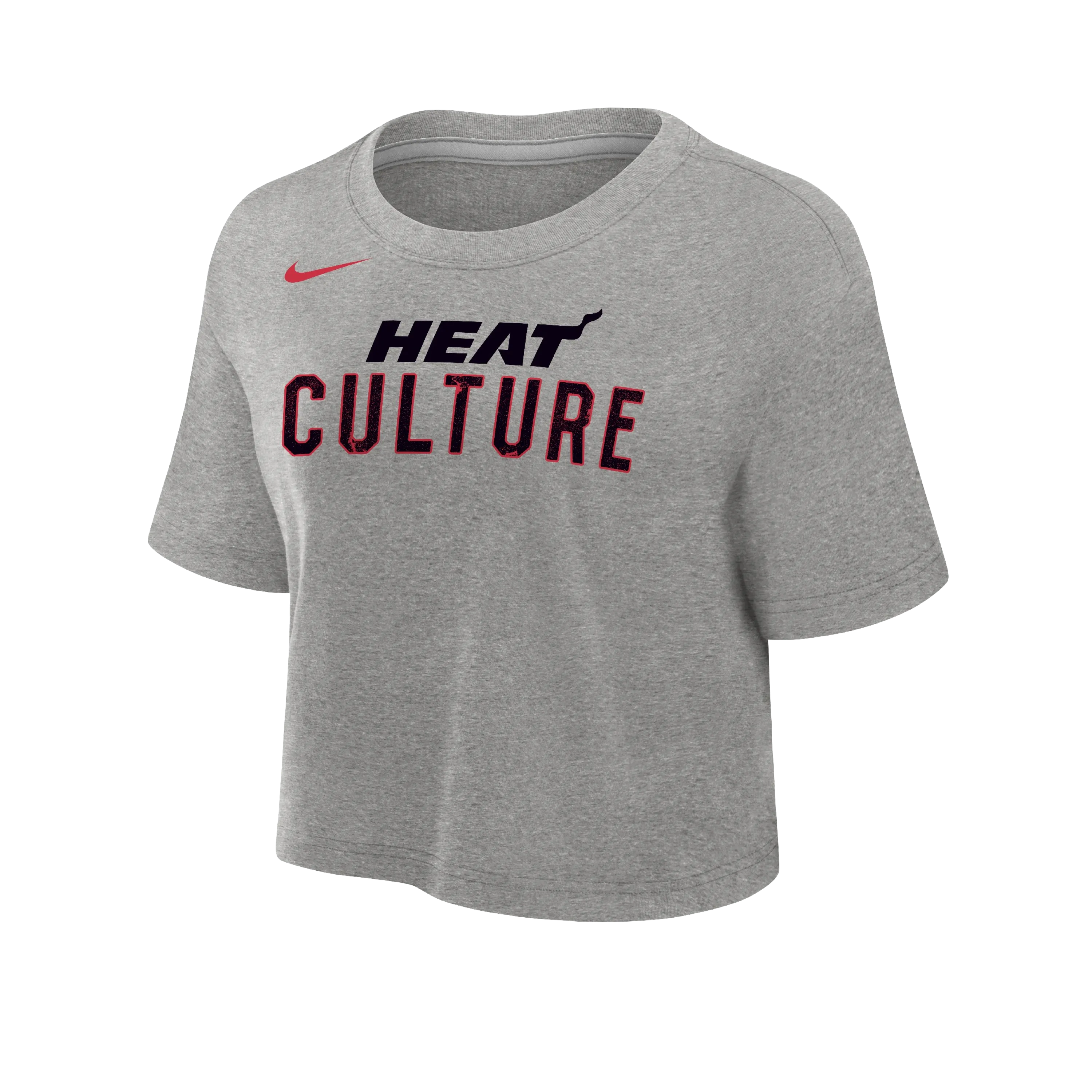 Nike HEAT Culture: Blood Red Grey Women's Crop Tee