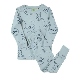 parade organics 2 piece long sleeve jammies - dinos