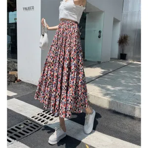 Patchwork Floral Full Skirt Fairy Mesh Skirt