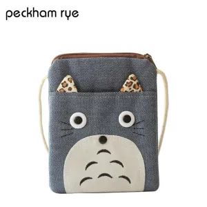 PECKHAMRYE 2017 children purse wallets boys Anime bag Totoro bags mini kids boys bag Children's gifts Cartoon Cute coin purse