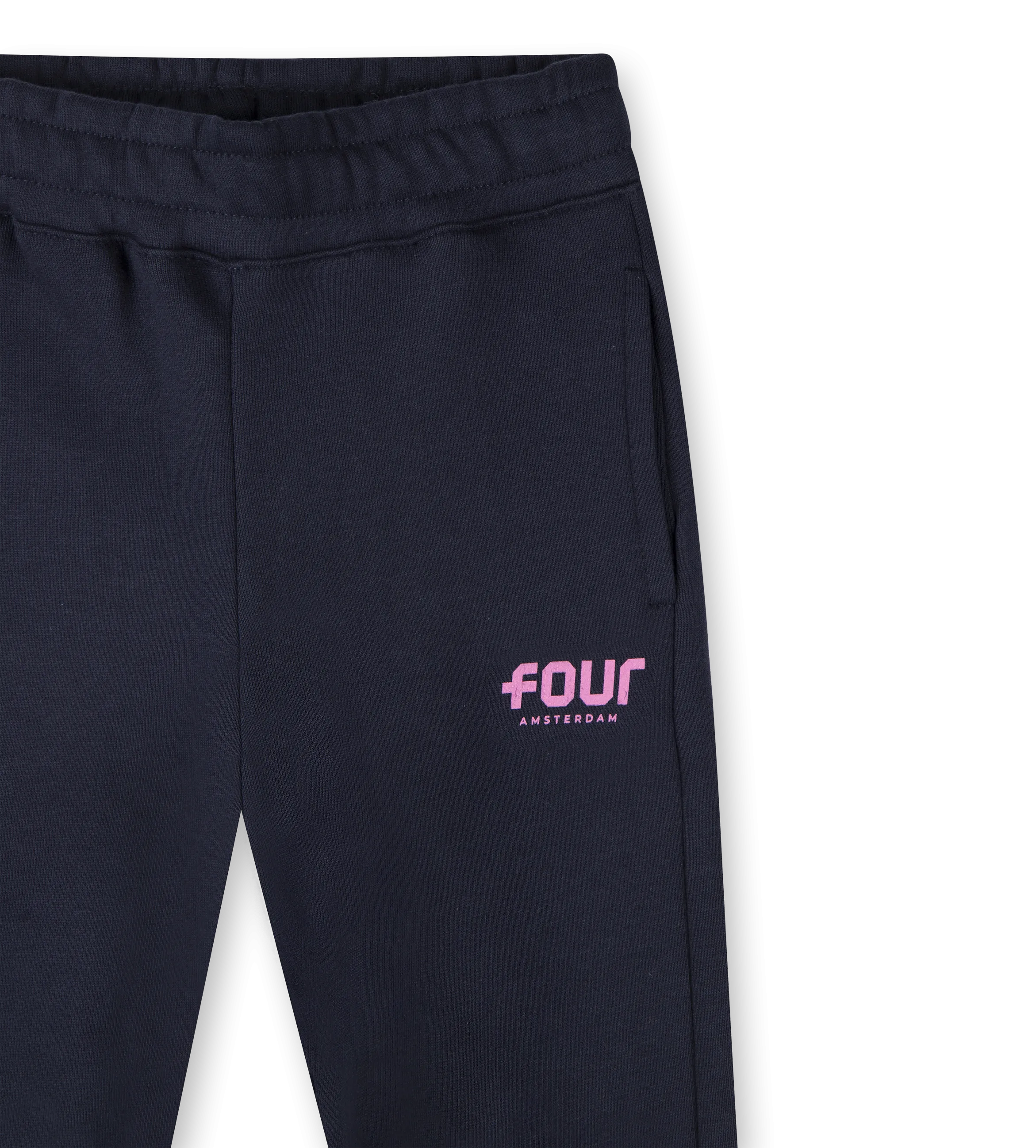 Pink Logo Sweatpants Marine Blue