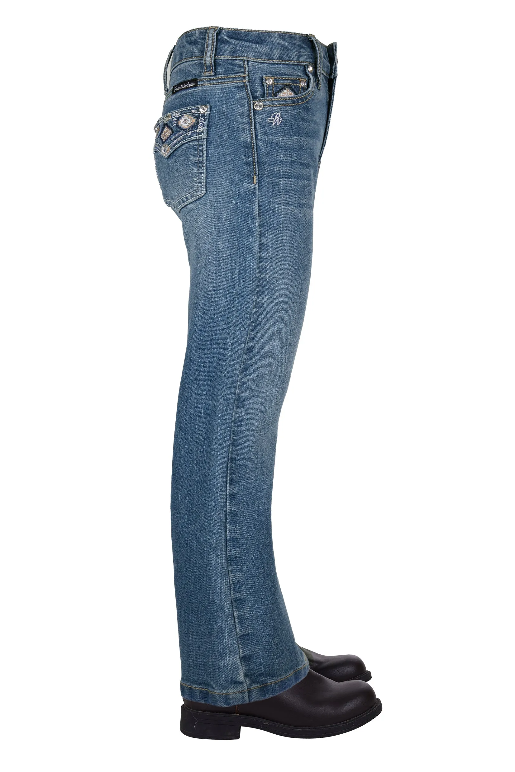 Pure Western Girls Gia Boot Cut Jean - Retro Blue - PCP5213848