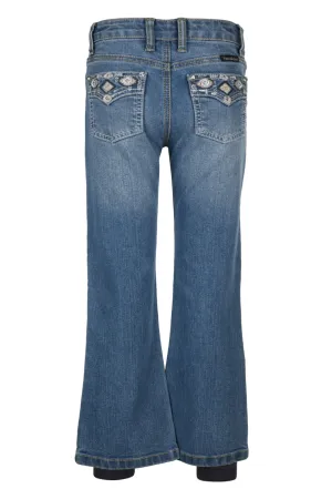 Pure Western Girls Gia Boot Cut Jean - Retro Blue - PCP5213848