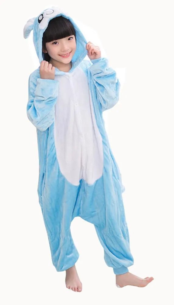 Rabbit Hooded Kigurumi Onesies Pajamas Easter Costume For Kids