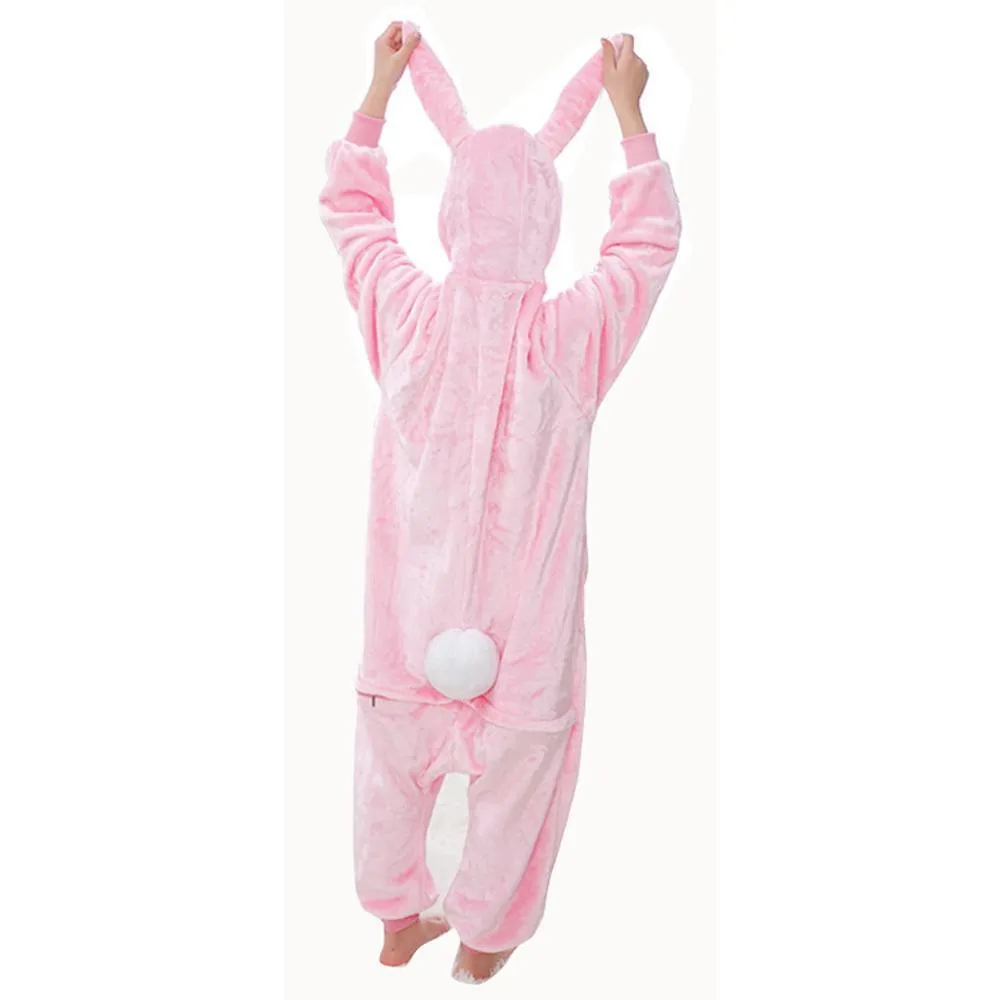 Rabbit Hooded Kigurumi Onesies Pajamas Easter Costume For Kids