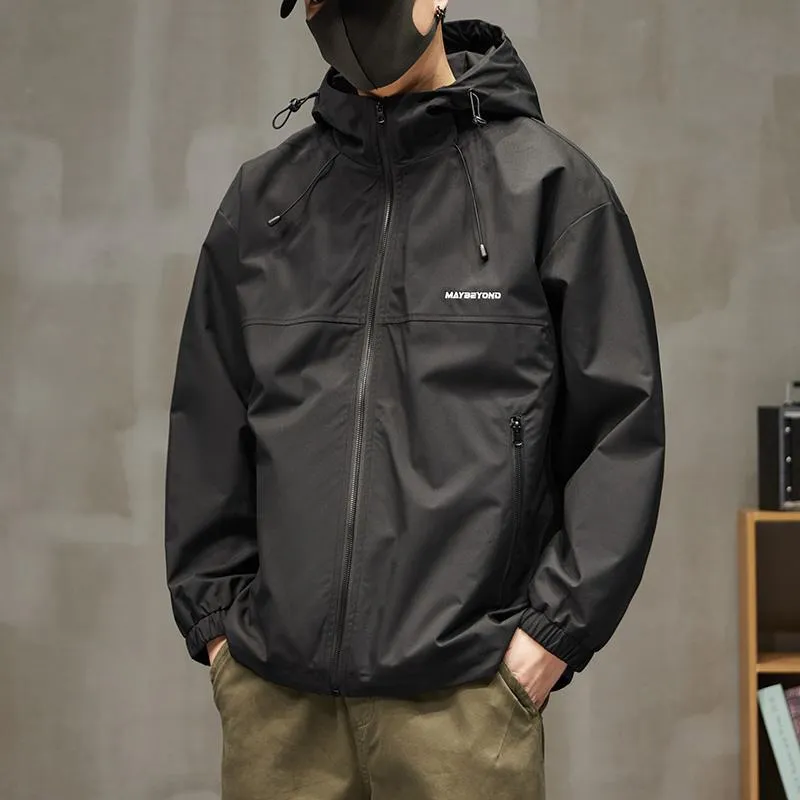 Raincoat Hooded Full Zip Windbreaker