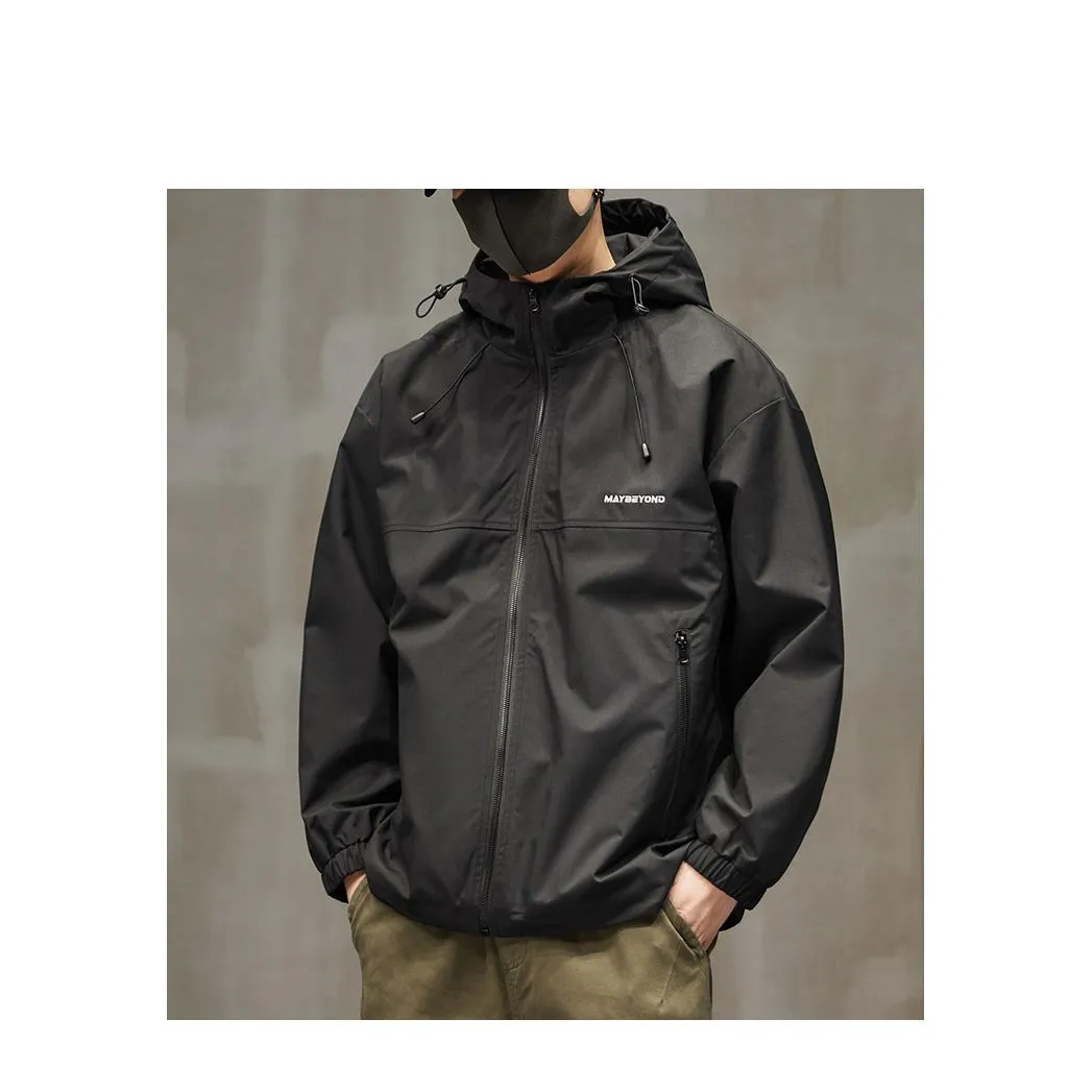 Raincoat Hooded Full Zip Windbreaker