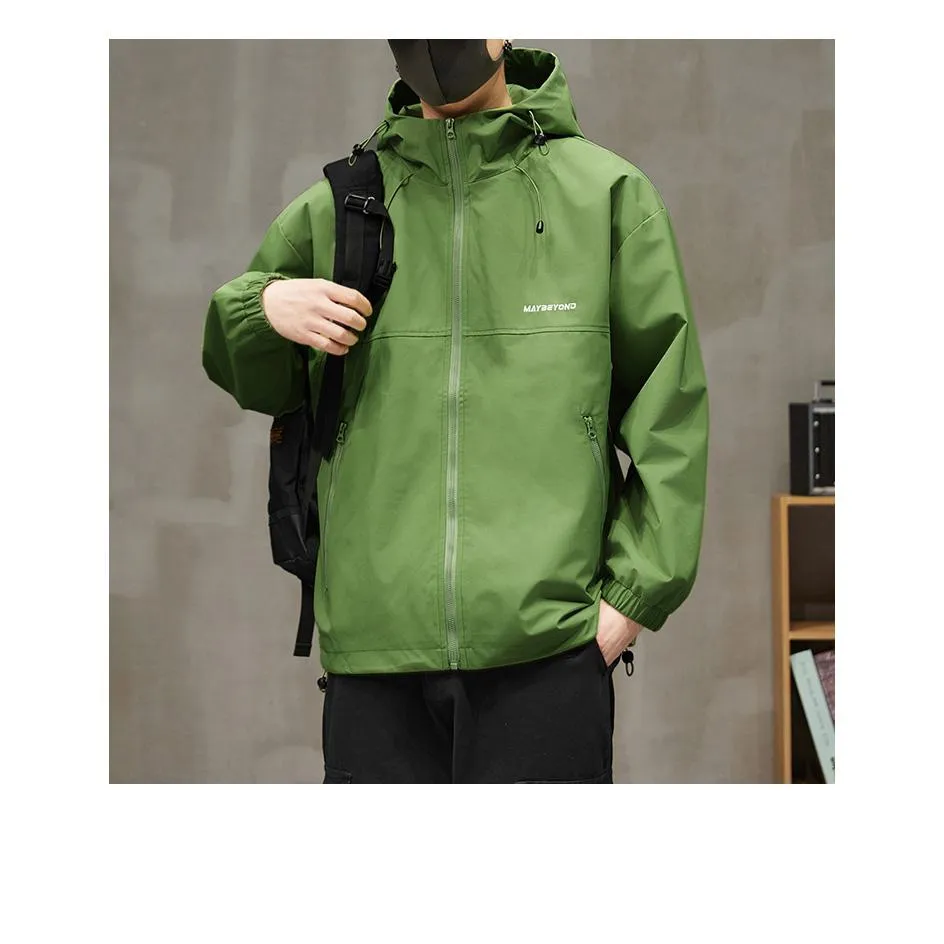 Raincoat Hooded Full Zip Windbreaker