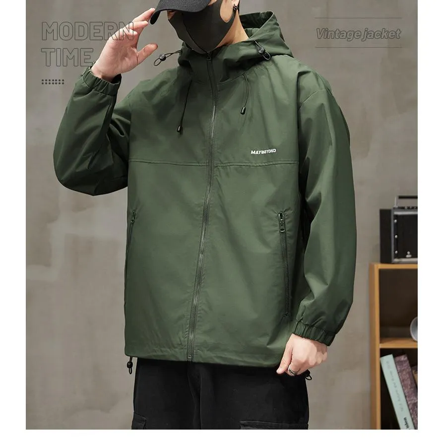 Raincoat Hooded Full Zip Windbreaker