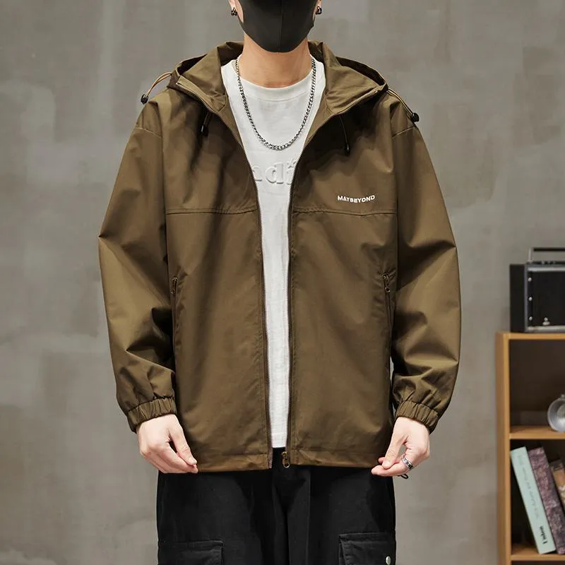 Raincoat Hooded Full Zip Windbreaker