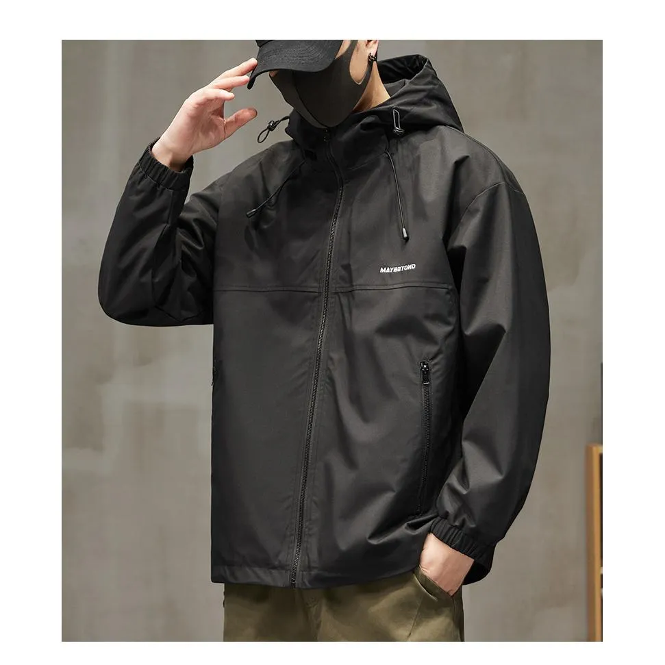 Raincoat Hooded Full Zip Windbreaker