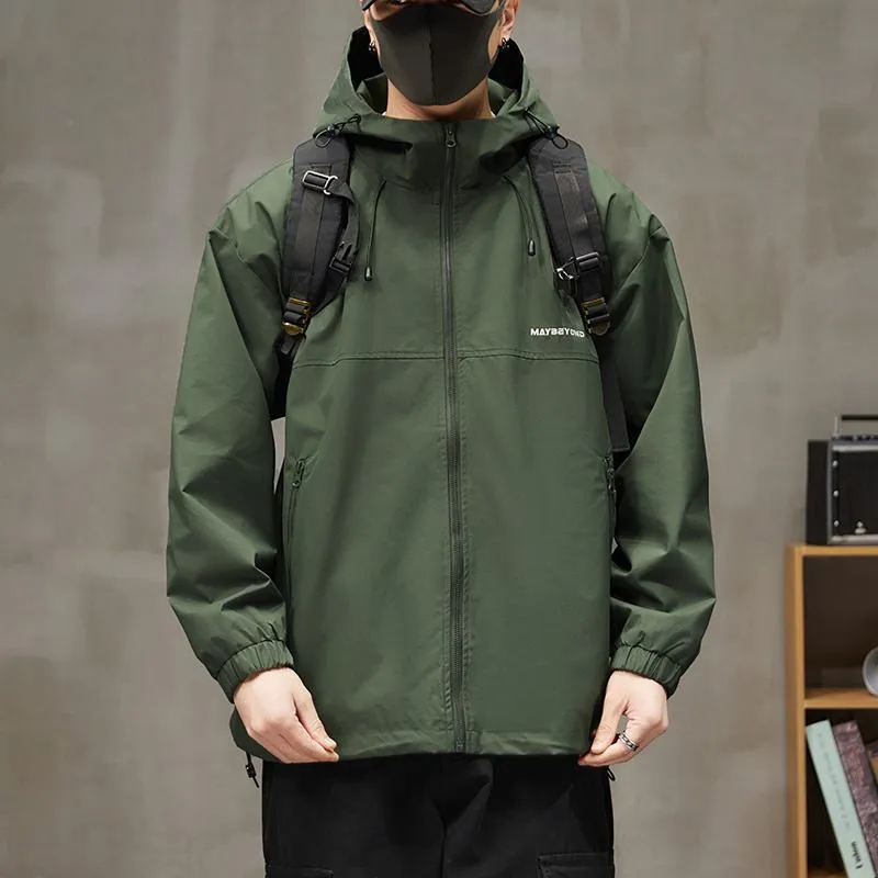 Raincoat Hooded Full Zip Windbreaker