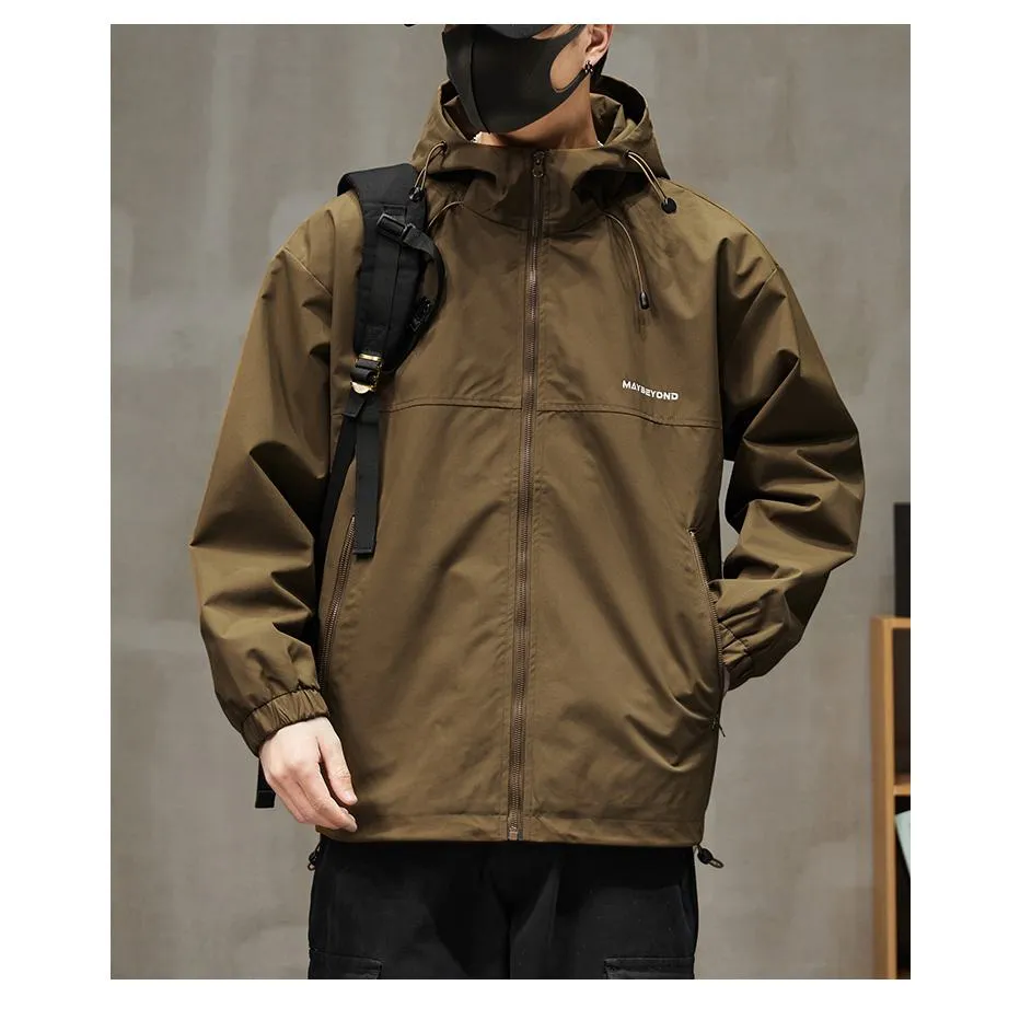 Raincoat Hooded Full Zip Windbreaker