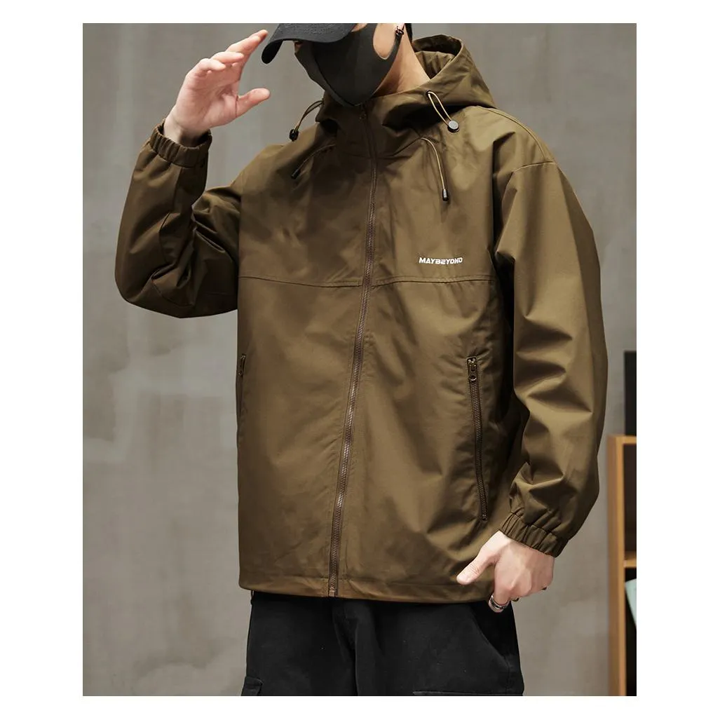 Raincoat Hooded Full Zip Windbreaker