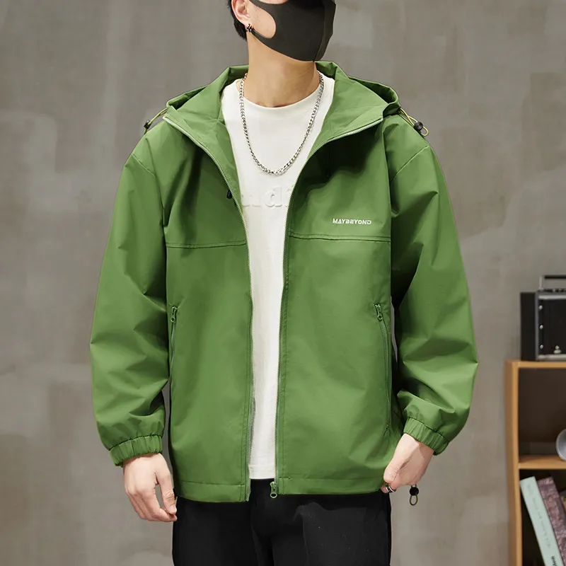 Raincoat Hooded Full Zip Windbreaker