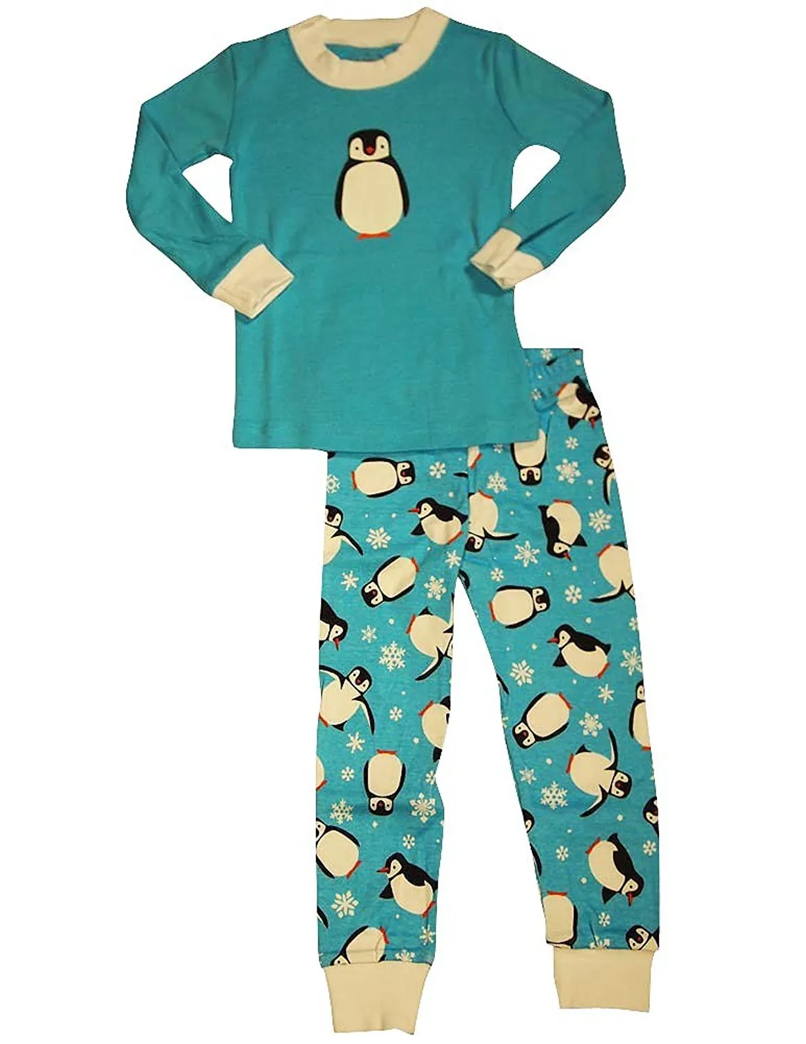 Sara's Prints Unisex Kids Long John Pajamas