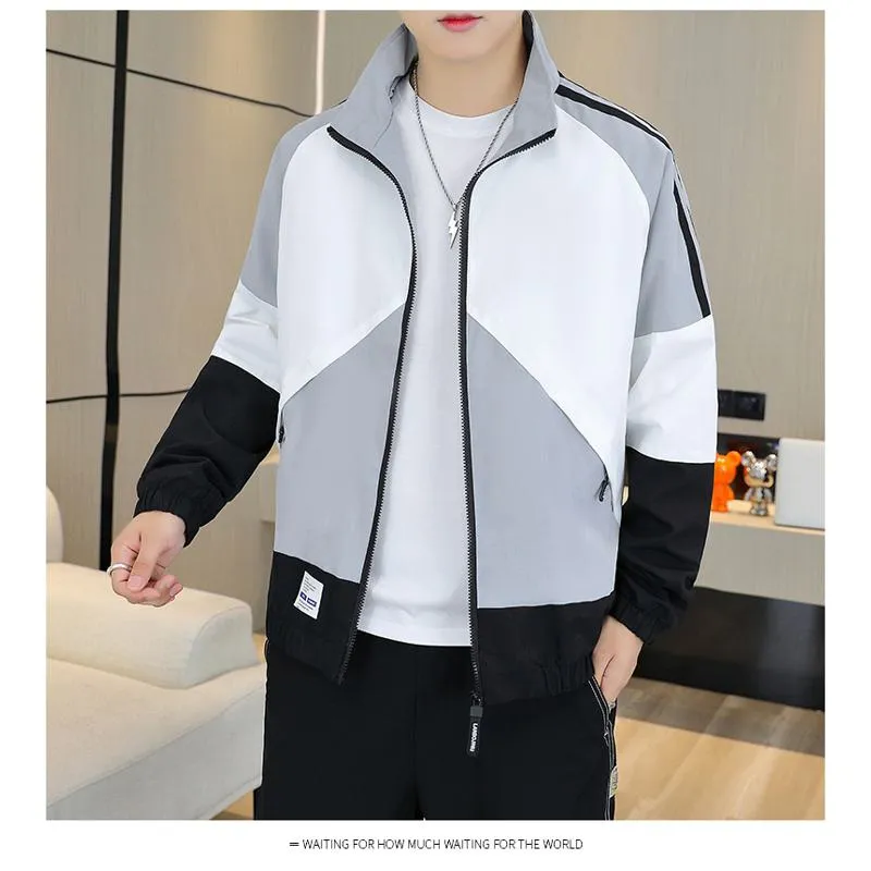 Sports Stand-Up Collar Casual Track Jacket