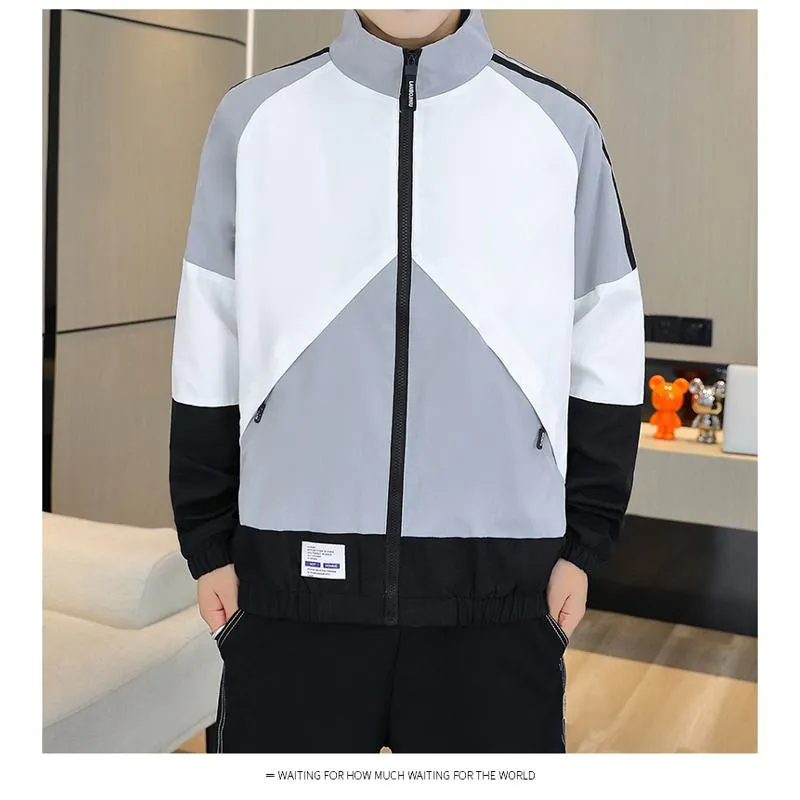 Sports Stand-Up Collar Casual Track Jacket