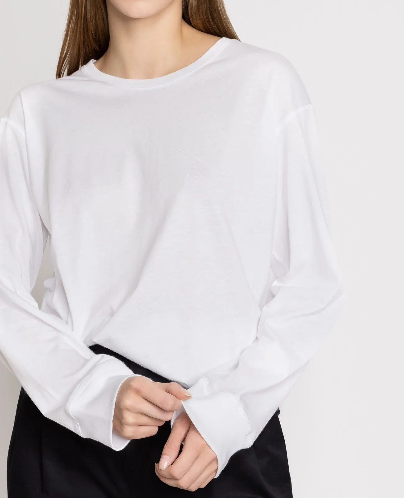 Supima Oversized Long Sleeve Tee