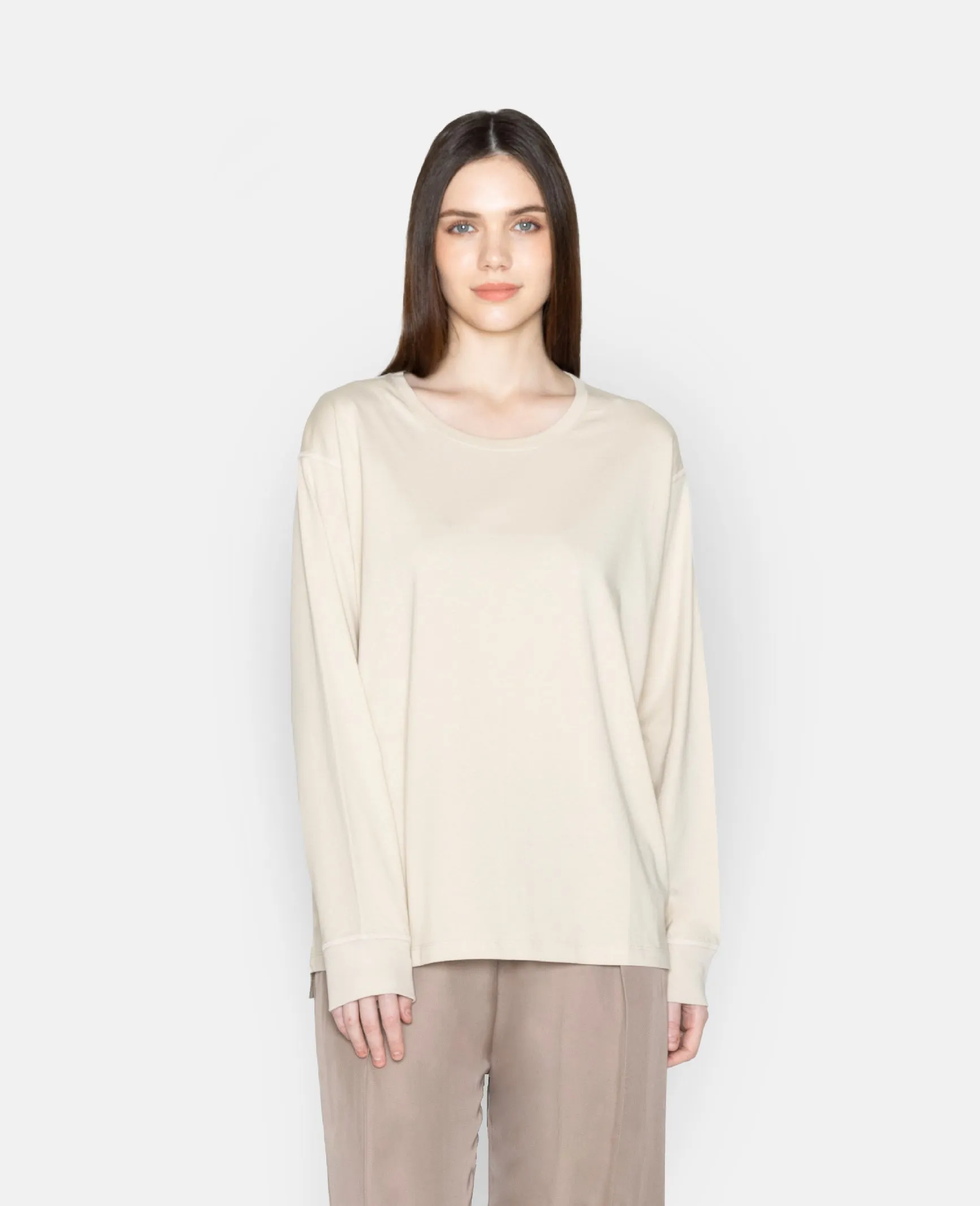 Supima Oversized Long Sleeve Tee