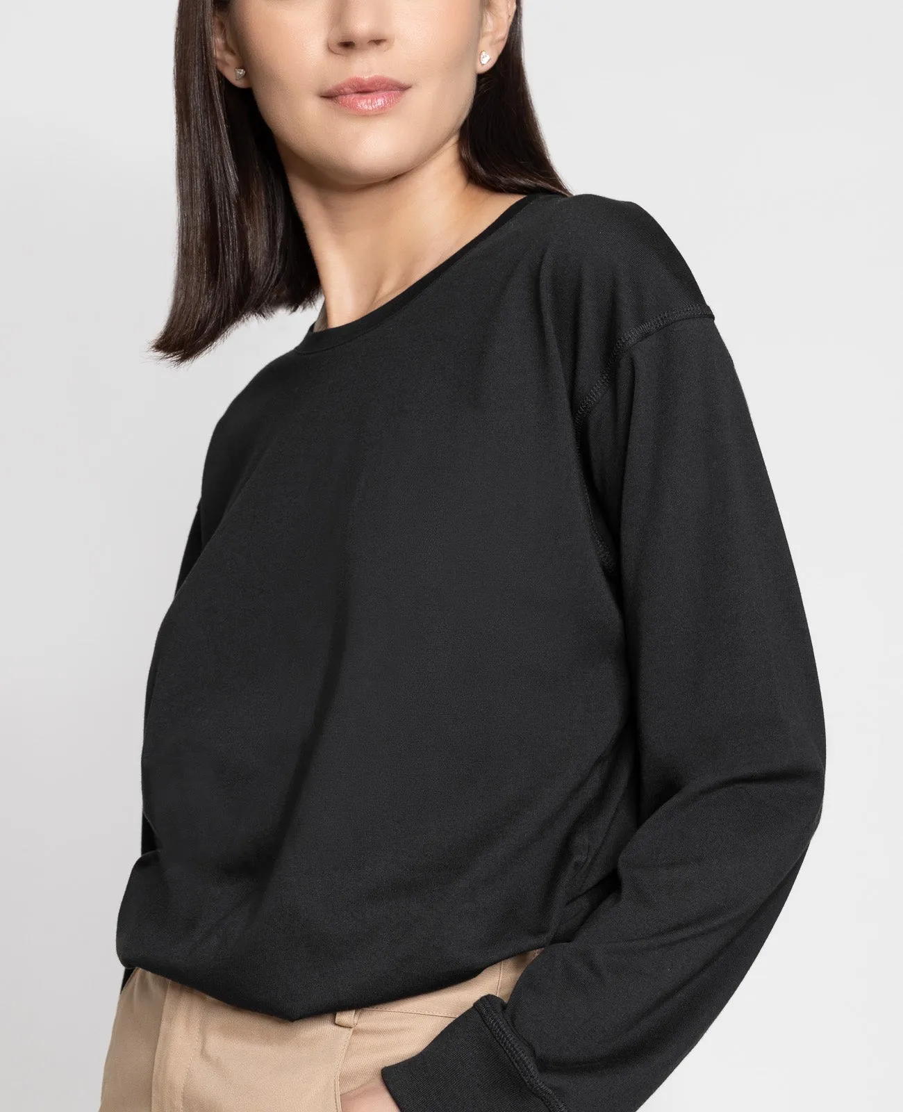 Supima Oversized Long Sleeve Tee