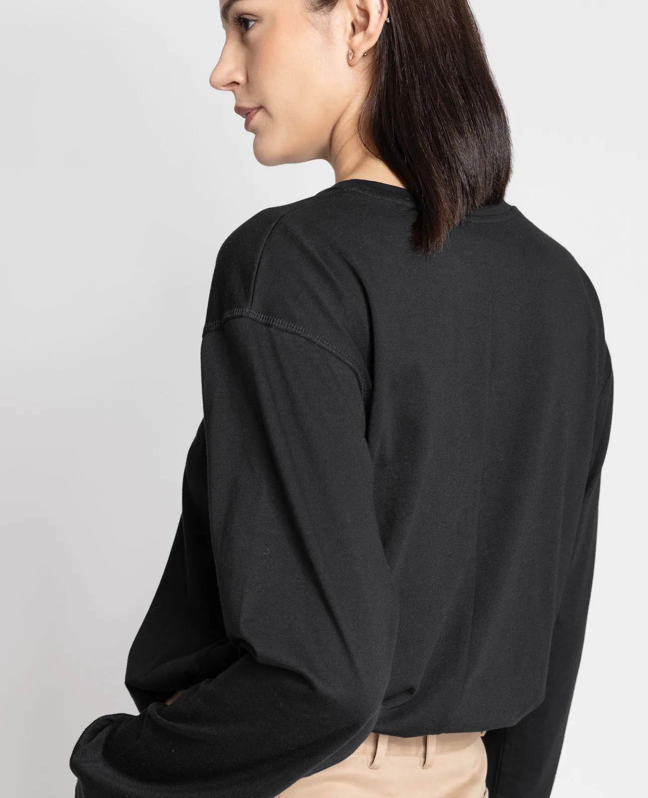 Supima Oversized Long Sleeve Tee