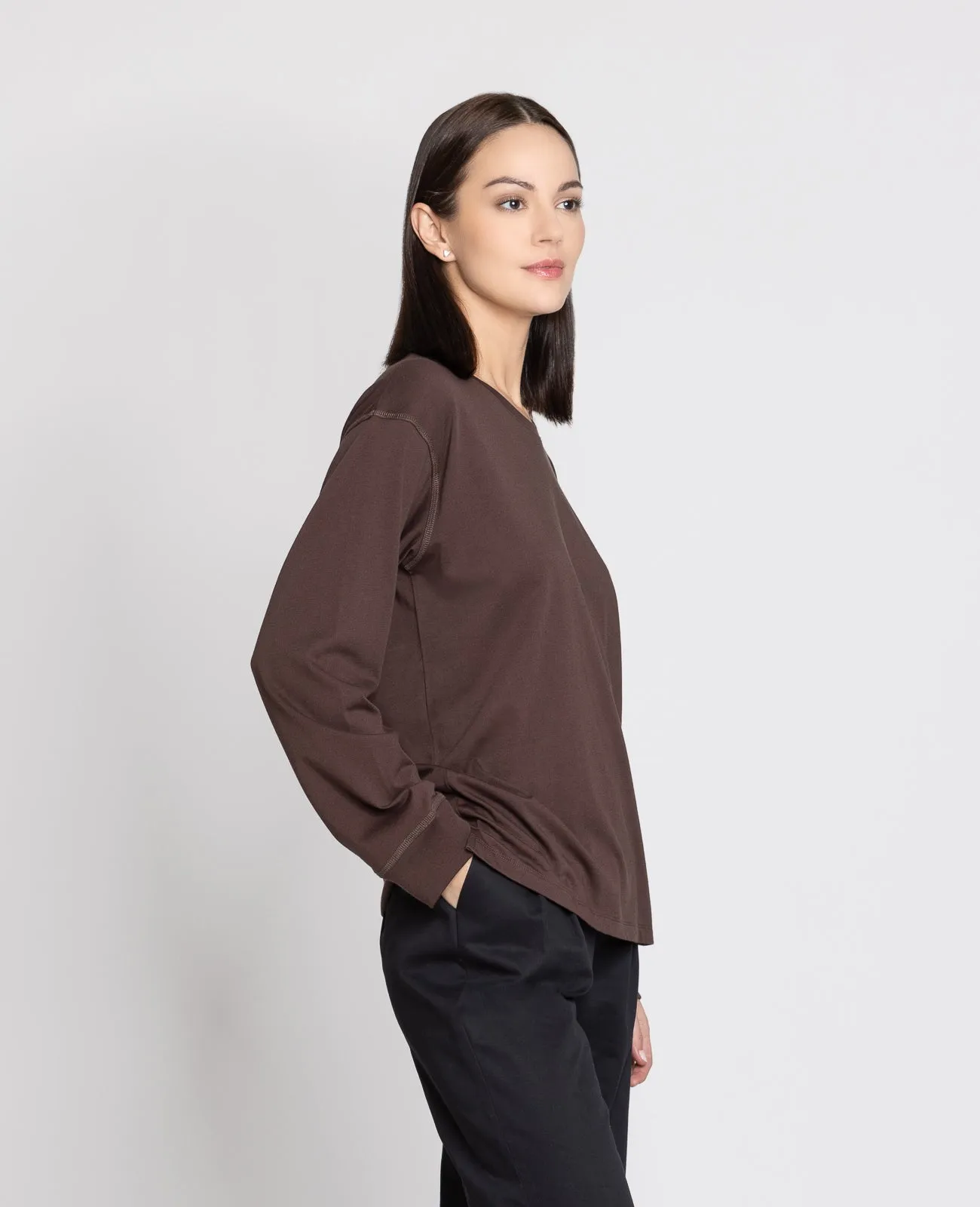 Supima Oversized Long Sleeve Tee