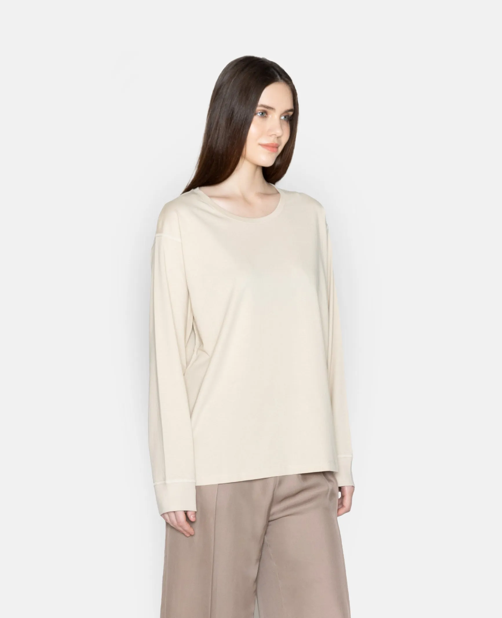 Supima Oversized Long Sleeve Tee