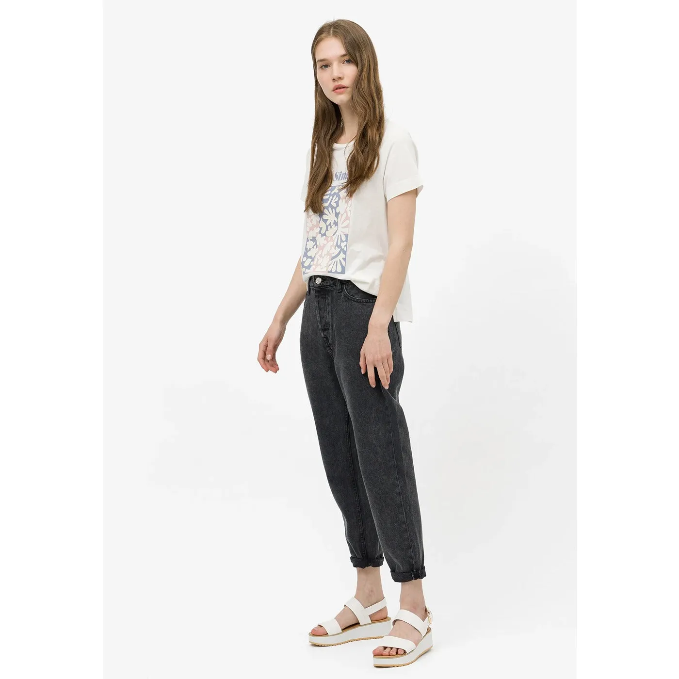 TFSI Charcoal Mom Fit Jeans