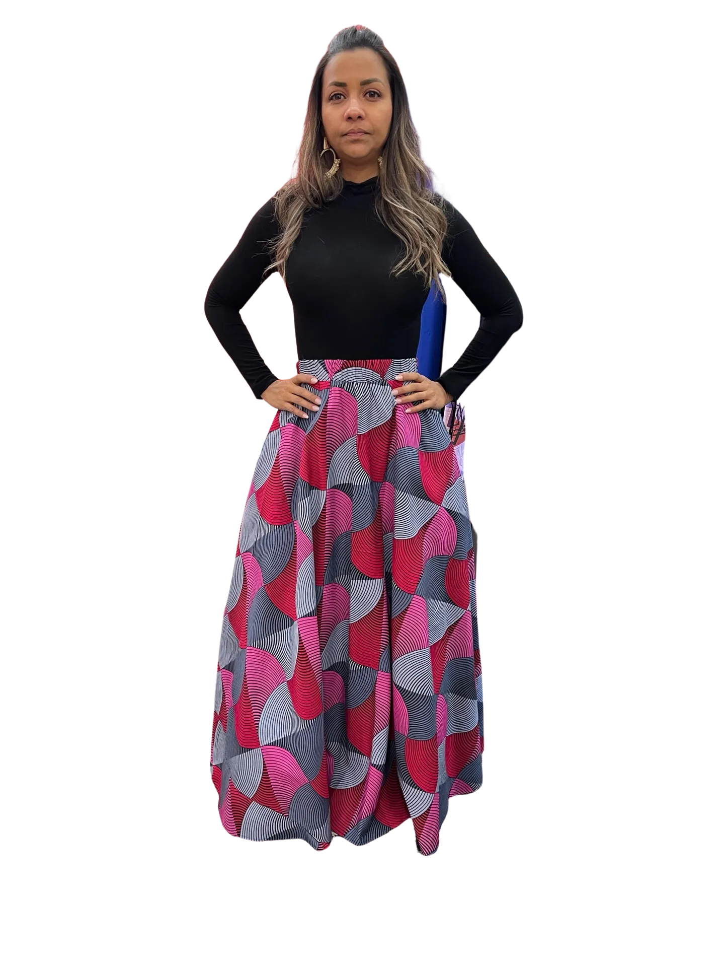 The Chroma Collection Maxi Skirt - Shades of Pink