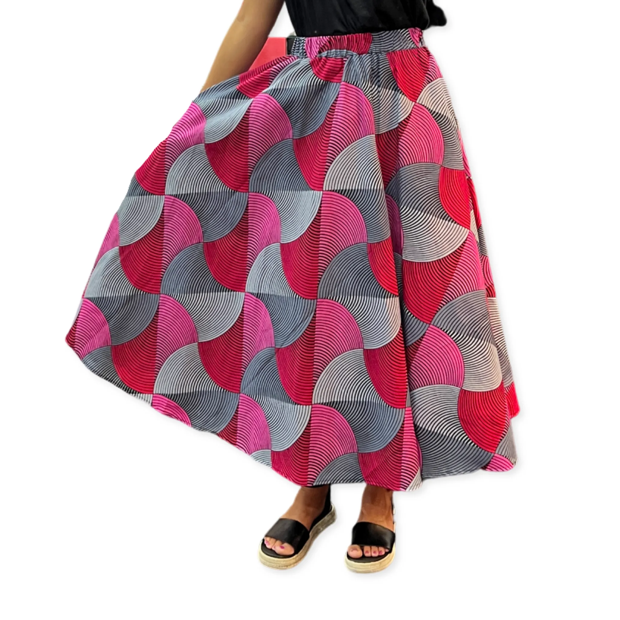 The Chroma Collection Maxi Skirt - Shades of Pink