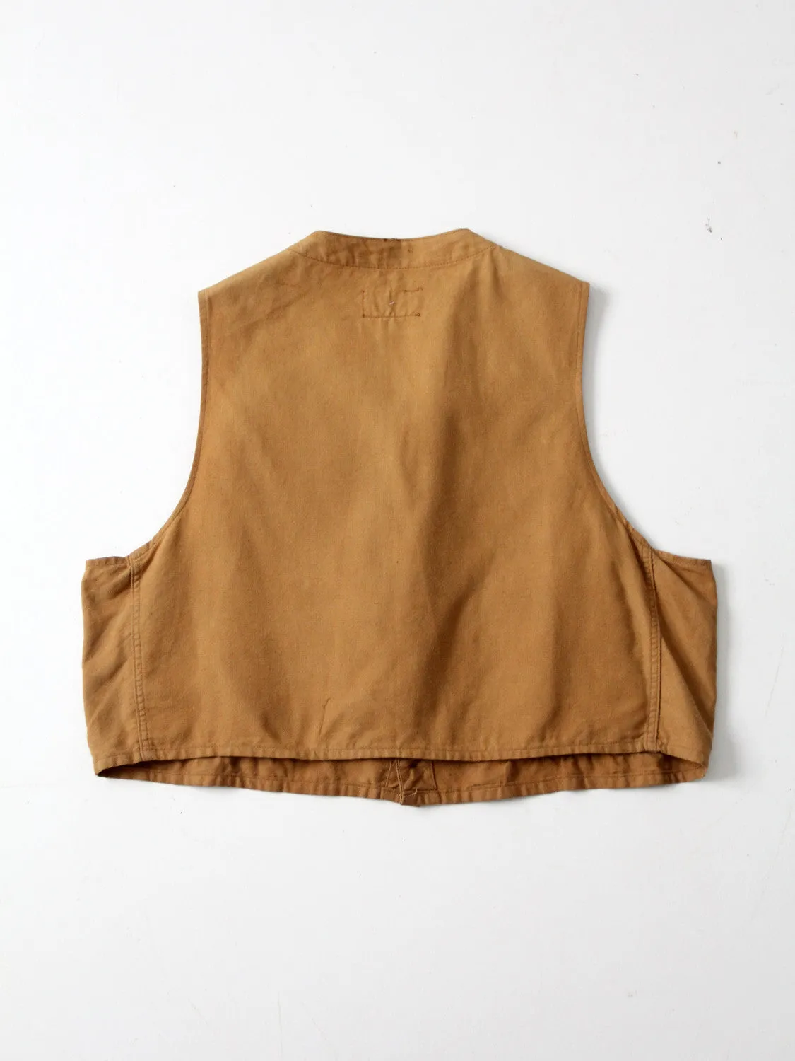 vintage 50s Western Field Montgomery Ward hunting vest