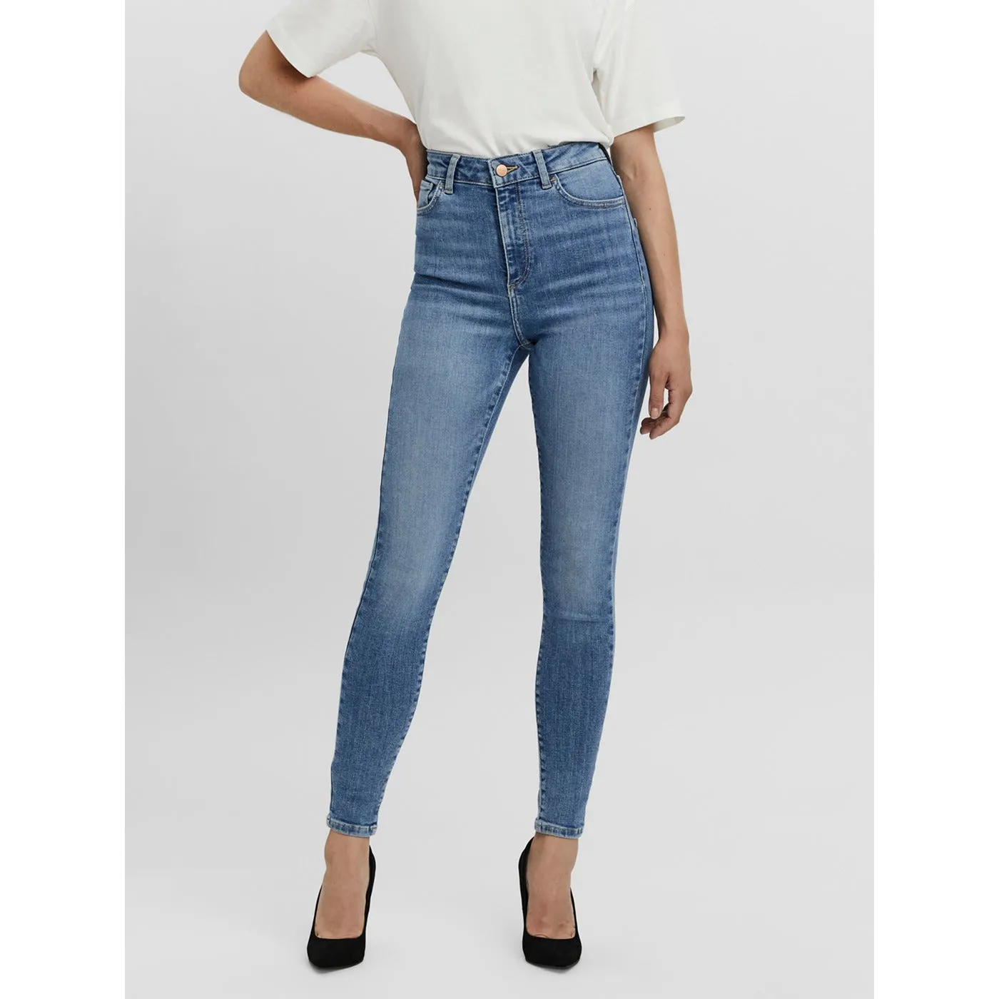 VM High Waist Blue Skinny Jeans