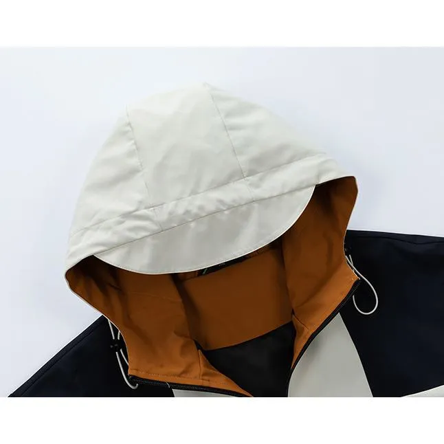 Waterproof Camping Patchwork Anorak