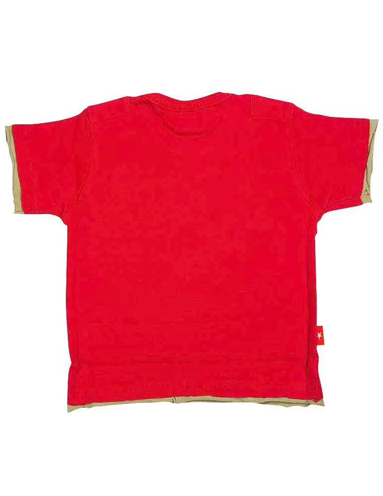 Wild Mango Baby Infant Boys Short Sleeve Cotton Fashion T-Shirt Tee Shirt Top, 7498